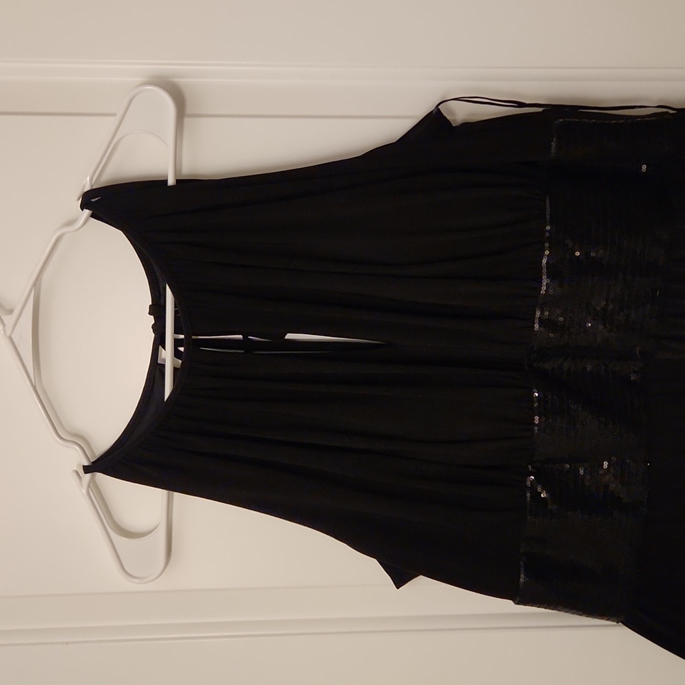 Black Floor length sleeveless R&M Richards 18W
